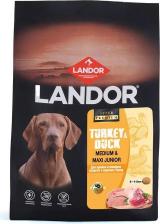 Корм для собак Landor Monoprotein сухой корм для щенков и юниоров средних и крупных пород, c индейкой и уткой - 1,5 кг повседневный супер премиум с клетчаткой с индейкой