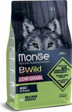 Monge Dog BWild LOW GRAIN низкозерновой корм из мяса дикого кабана для взрослых собак всех пород 8009470011990