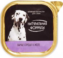Корм для собак Натуральная Формула Консервы для собак, бычье сердце, 100г