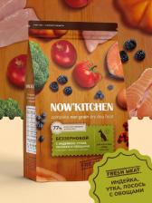 Корм для собак Now Fresh беззерновой корм для взрослых собак со свежей индейкой, уткой, лососем, Adult Grain-free Recipe, Turkey, Duck, Salmon, 0.4 кг