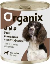 Корм для собак Organix Влажный корм с уткой индейкой и картофелем для собак 100 г