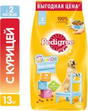 Корм для собак Pedigree Сухой корм Vital Protection с курицей для щенков всех пород с 2-х месяцев 13кг