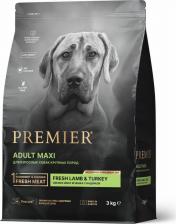 Корм для собак Premier Dog Lamb&Turkey Adult Maxi сухой корм для собак крупных пород с ягненком и индейкой