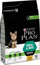 Корм для собак Pro Plan Корм для щенков для мелких и карликовых пород курица, рис сух. 3кг