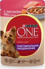 Корм для собак Purina Корм для собак для чувствительной кожи c лососем рисом и морковью в подливе 85г