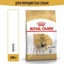 Корм для собак Royal Canin Pug Adult для взрослых собак породы мопс (Курица, 500 г.)