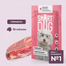 Корм для собак Smart Dog Влажный корм для собак кусочки ягненка в нежном соусе, 44шт по 85г