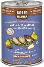 Solid Natura Влажный корм для щенков Holistic Перепёлка 0,34 кг Solid Natura Влажный корм для щенков Holistic Перепёлка 0,34 кг