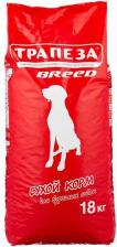 Корм для собак Трапеза Сухой корм для собак Breed, для средних и крупных пород, мясное ассорти, 18кг