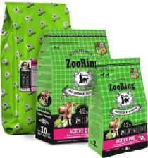 Корм для собак ZooRing Active Dog сухой корм для собак средних и крупных пород, с мясом молодых бычков и рисом с глюкозамином и хондроитином - 2 кг повседневный супер