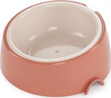Кормушка Альтернатива Миска-лего с наклоном для кошек и собак Эффи, 300 мл, терракотовый