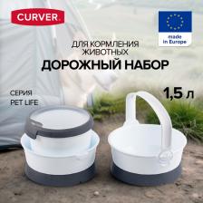 Кормушка Curver Походный контейнер для корма белый 15 л