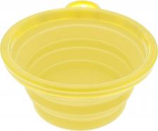 Кормушка Ferribiella Одинарная миска для животных аксессуары, силикон, желтый, 0.35 л