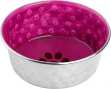 Кормушка Mr.Kranch Candy миска из нержавеющей стали с керамическим покрытием и нескользящим основанием - 2,7 л, пурпурная для всех возрастов Индия 1 уп. х 1 шт. х 0.412