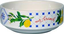 Кормушка Mr.Kranch миска для собак и кошек лимоны (450 мл., Белая)