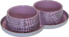 Кормушка Pride Миска для кошек MODERNA Trendy Dinner Wildline пластик 2х350 мл