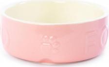 Кормушка Scruffs Миска керамическая для мелких пород собак и кошек "Classic Food", голубая, 13х13х5см, 400мл