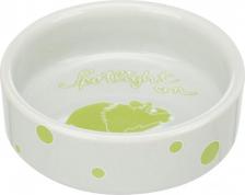 Кормушка Trixie Одинарная миска для грызунов, керамика, в ассортименте, 0,09 л