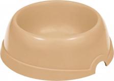 Кормушка Yami-Yami Миска для кошек и собак №3 пластиковая, бежевая, 200 мл