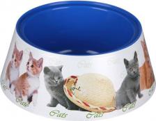 Кормушка Zoo Plast Миска для кошек "Маркиз" пластик 0,7 л