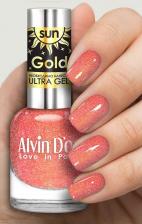 Косметика для ногтей Alvin D’or Лак для ногтей SUN GOLD/ с золотым микрошиммером тон 02
