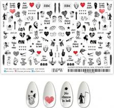 Косметика для ногтей BPW.Style BPW, GRANDE, Слайдер для ногтей, Графика микс, 37