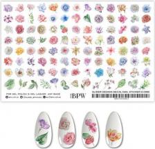 Косметика для ногтей BPW.Style BPW, GRANDE, Слайдер для ногтей, Нежные цветы, 80