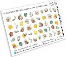 Косметика для ногтей BPW.Style Слайдеры для дизайна ногтей 5-2456 Кокосы1