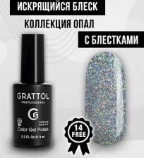 Косметика для ногтей Grattol Гель лак OS Оpal Silver