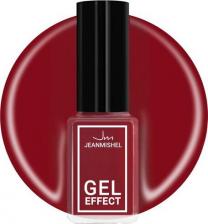 Косметика для ногтей Jeanmishel Лак для ногтей Gel Effect т.351 Розово-красный матовый