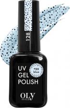 Косметика для ногтей OlyStyle Гель-лак для ногтей UV Gel Polish т.128 Egg blue 10 мл