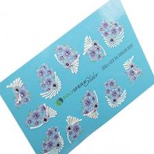 Косметика для ногтей Полисфера Слайдеры Слайдер дизайн для ногтей Объем и стразы Классика 028