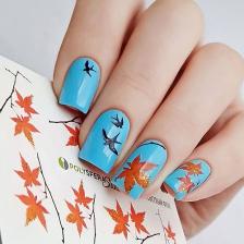 Косметика для ногтей Полисфера Слайдеры Слайдер дизайн для ногтей с глиттером Гламурный блеск 059