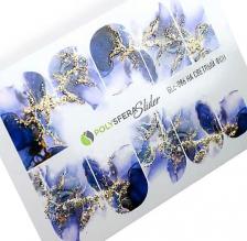 Косметика для ногтей Полисфера Слайдеры Слайдер дизайн для ногтей с глиттером Гламурный блеск 086