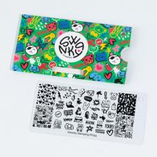 Косметика для ногтей Swanky Stamping Пластина №159