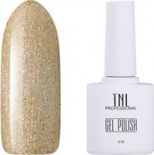 Косметика для ногтей TNL Professional Гель-лак "8 чувств" №324, Золотой звездопад