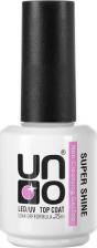 Косметика для ногтей Uno Топ для гель-лака Super Shine глянцевый для ногтей, без липкого слоя, прозрачный, 30 г