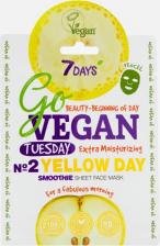 Маска 7Days Маска для лица Тканевая Go vegan Tuesday 25г