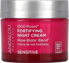 Крем Andalou Naturals 1000 Roses, укрепляющий ночной крем, для чувствительной кожи, 50 г