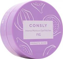 Патчи Consly Патчи для глаз Глубоко увлажняющие патчи с пробиотиками и экстрактом инжира для чувствительной и сухой кожи век Intense Moisture Eye Patches Fig