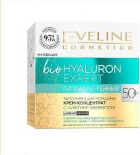 Крем Eveline bioHyaluron Expert 50+ Гипоаллерген. крем-концентрат Заполняющий морщины, 50 мл
