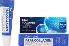 Бальзам Farm Stay Real Collagen Essential Lip Balm Суперувлажняющий бальзам для губ с коллагеном 10мл