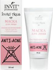 Маска Invit Уход за кожей лица Маска для лица Face black-detox mask Salicylic acid 2% + Charoal Powder 50