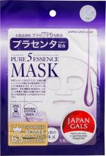 Japan Gals Pure5 Essence Маска с плацентой 1 шт арт. 12274 – фото 4