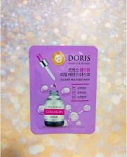 Маска Jigott [] Тканевая ампульная маска с коллагеном. Doris Collagen Real Essence Mask, 10 шт
