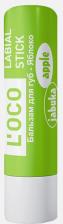 Бальзам L'oco Бальзам для губ LABIAL STICK, увлажняющий, Яблоко 4,4гр
