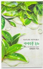 Маска Nature Republic Маска для лица листовая REAL NATURE GREEN TEA MASK SHEET 23гр