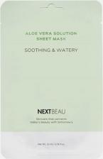 Маска Nextbeau Маска тканевая с экстрактом алоэ успокаивающая - aloe vera solution soothing&watery, 22мл