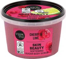 Скраб Organic Shop Скраб для тела Skin Beauty смягчающий сахарный с вишней и лаймом 250 мл