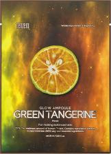 Маска Tenzero Маска для лица тканевая с экстрактом зелёного мандарина Glow Ampoule Green Tangerine Mask 25
